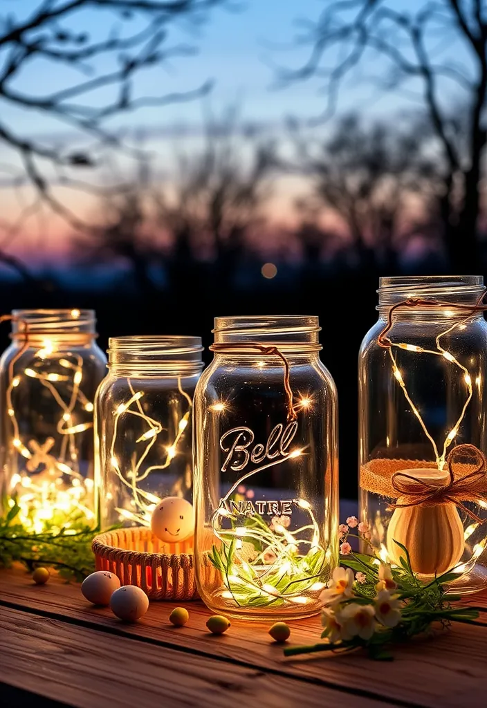 21 DIY Easter Decorations That'll Make Your Home Look Spring-Ready 9 21 DIY Easter Decorations That'll Make Your Home Look Spring-Ready (You Won't Believe #8!) - 6. Mason Jar Lanterns