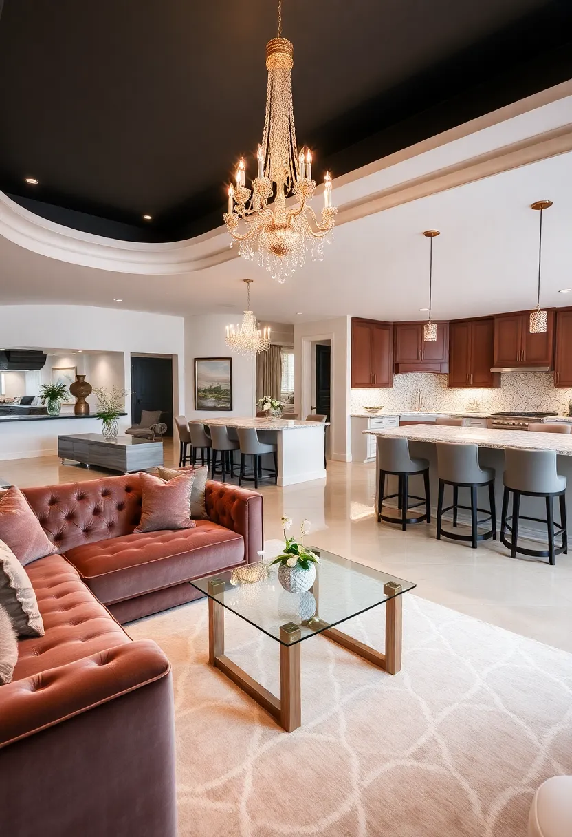 21 Stunning Open Space Living Room and Kitchen Designs You’ll Want to Copy! 19 21 Stunning Open Space Living Room and Kitchen Designs You’ll Want to Copy! - 16. Luxurious Comfort