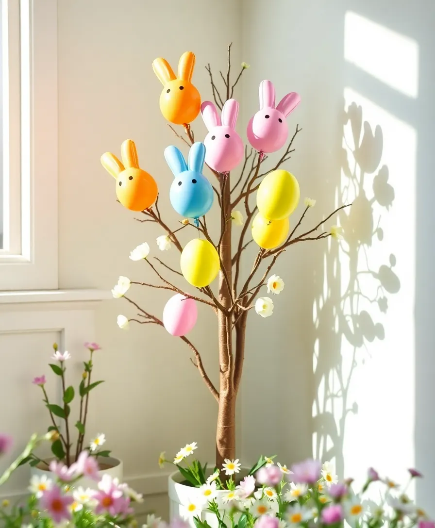21 Easter Balloons to Transform Your Home into a Whimsical Wonderland! 22 21 Easter Balloons to Transform Your Home into a Whimsical Wonderland! - 19. Balloon Easter Tree