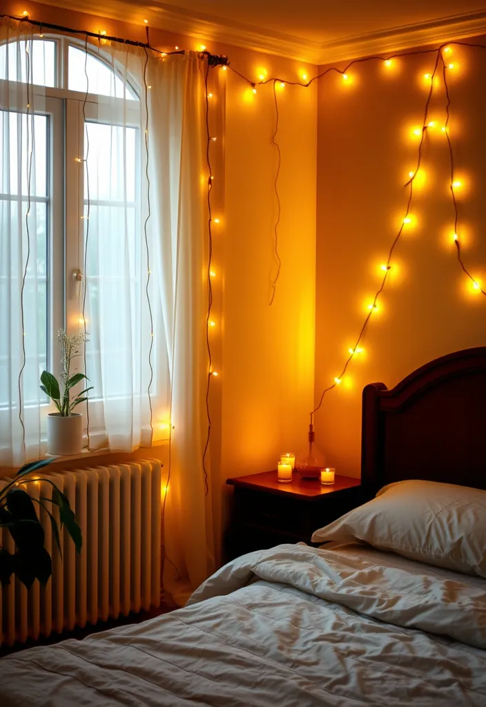 21 Valentine's Room Decor Ideas That'll Ignite Your Romantic Spirit 11 21 Valentine's Room Decor Ideas That'll Ignite Your Romantic Spirit (You Won't Believe #13!) - 8. Romantic String Lights