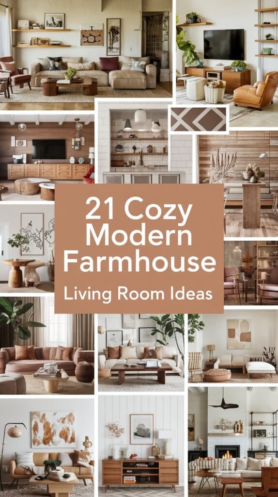 21 Cozy Modern Farmhouse Living Room Ideas That Will Make You Feel Right at Home! 29
