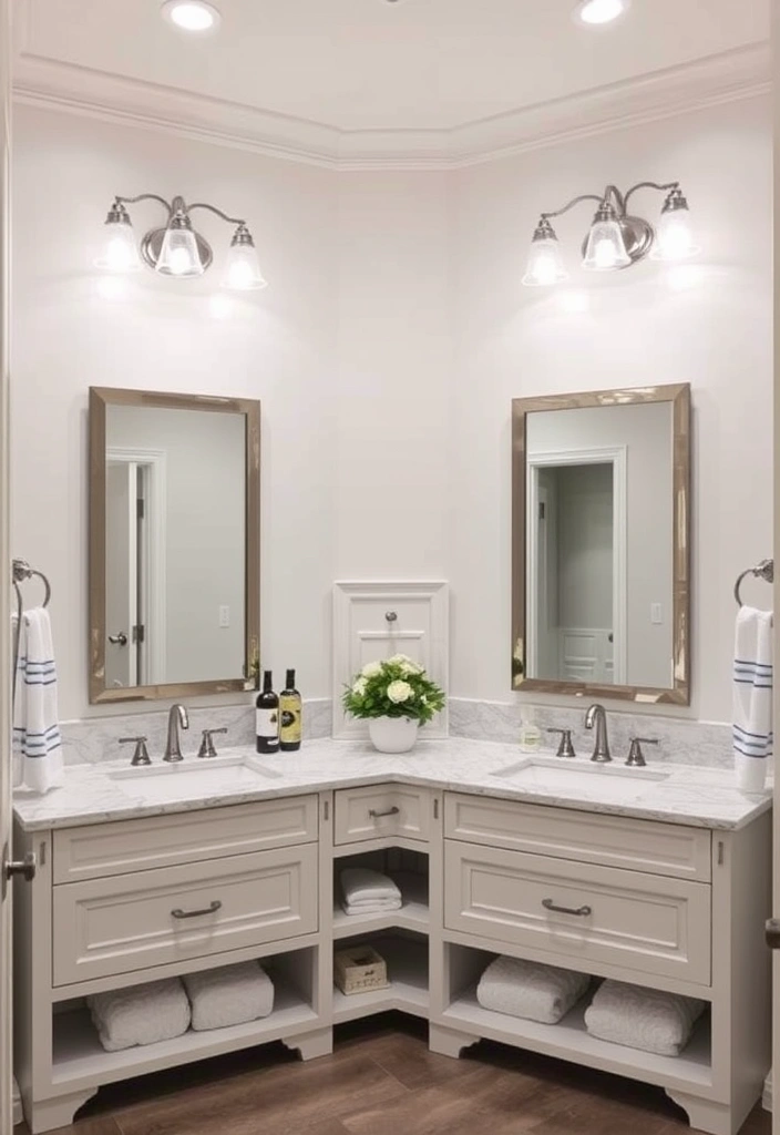 21 Elegant Bathroom Design Ideas That'll Make You Feel Like Royalty 17 21 Elegant Bathroom Design Ideas That'll Make You Feel Like Royalty (Number 8 Is Stunning!) - 14. Dual Vanity Designs
