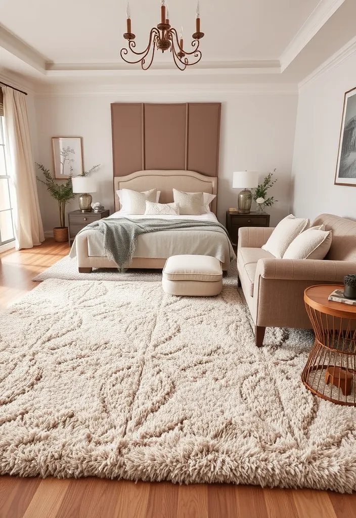 21 Master Bedrooms Decor Romantic Enough to Make You Swoon! 16 21 Master Bedrooms Decor Romantic Enough to Make You Swoon! - 13. Soft Area Rugs