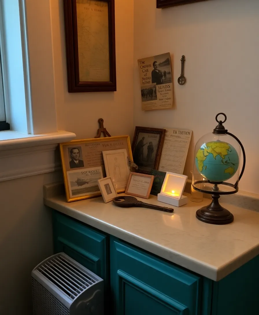 19 Vintage Corner Countertop Decor Inspirations That Will Take You Back in Time! 7 19 Vintage Corner Countertop Decor Inspirations That Will Take You Back in Time! - 3. Antique Trinket Display