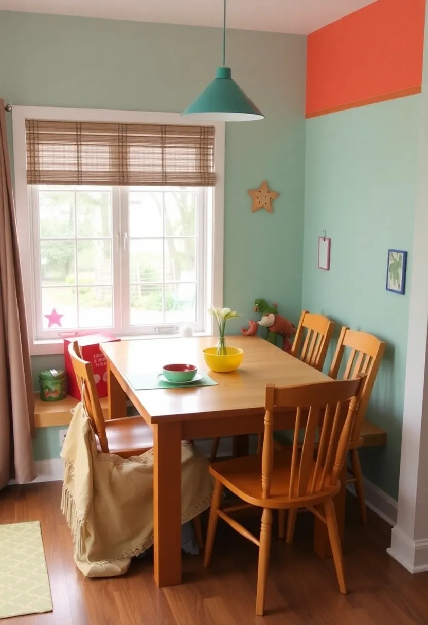 21 Corner Dining Nook Ideas That Will Transform Your Small Space Into a Cozy Retreat! 20 21 Corner Dining Nook Ideas That Will Transform Your Small Space Into a Cozy Retreat! - 17. Family-Friendly Fun