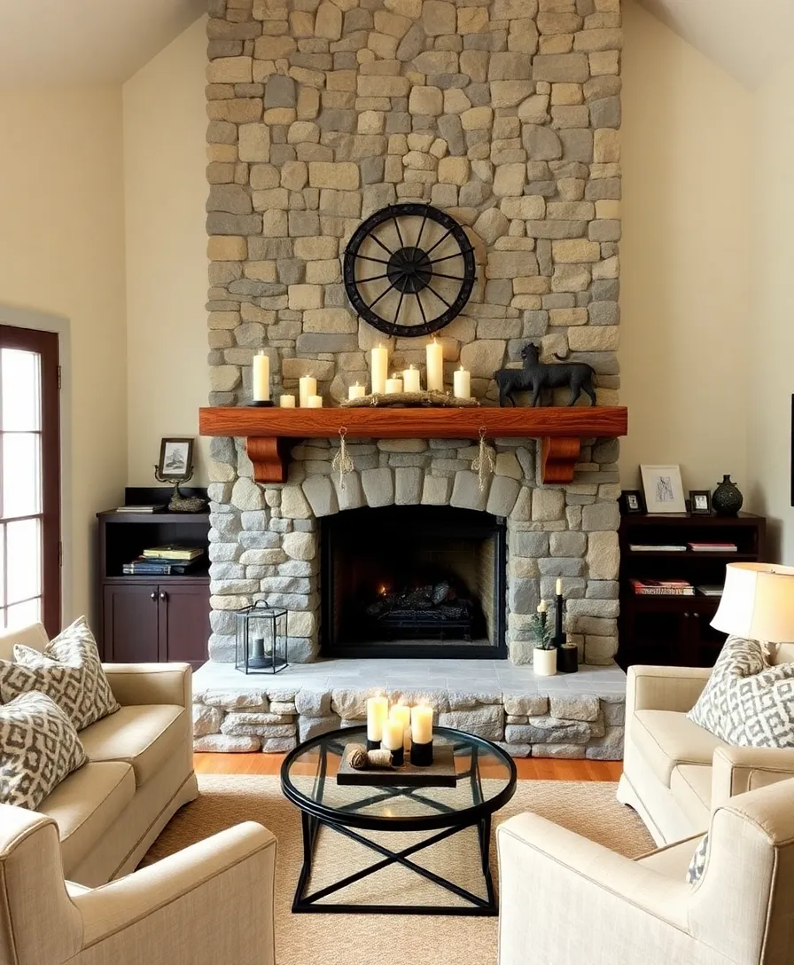 21 Modern Western Living Room Decor Ideas That Will Make You Feel Right at Home! 15 21 Modern Western Living Room Decor Ideas That Will Make You Feel Right at Home! - 10. Cozy Fireplaces