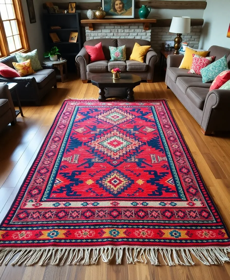 21 Rustic Mexican Decor Ideas That Will Transform Your Living Room Into a Cozy Retreat! 21 21 Rustic Mexican Decor Ideas That Will Transform Your Living Room Into a Cozy Retreat! - 18. Traditional Mexican Rugs
