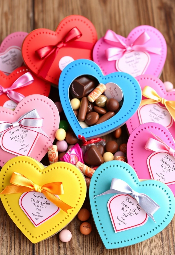 21 Fun Galentine's Party Decor Ideas That Will Make Your Friends Swoon! 22 21 Fun Galentine's Party Decor Ideas That Will Make Your Friends Swoon! - 19. Heart-Shaped Treat Boxes