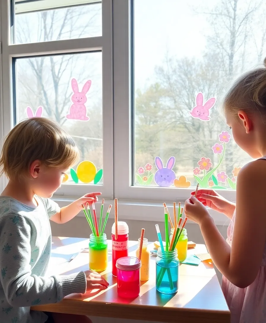 21 Easter Activities for Kids That Spark Joy 20 21 Easter Activities for Kids That Spark Joy (You Won't Believe #15!) - 17. DIY Easter Window Decorations
