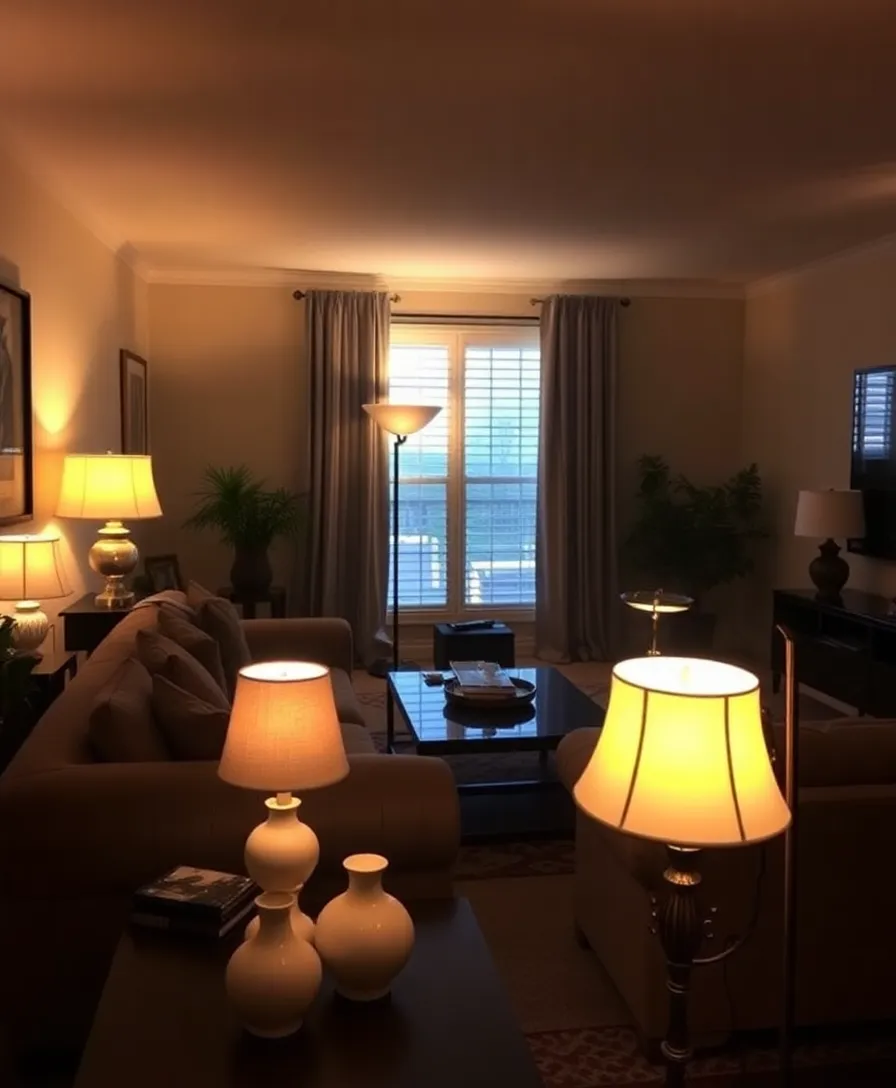 21 Classic Southern Home Decor Ideas That Will Make Your Living Room Feel Like a Warm Hug! 21 21 Classic Southern Home Decor Ideas That Will Make Your Living Room Feel Like a Warm Hug! - 17. Warm Lighting Fixtures