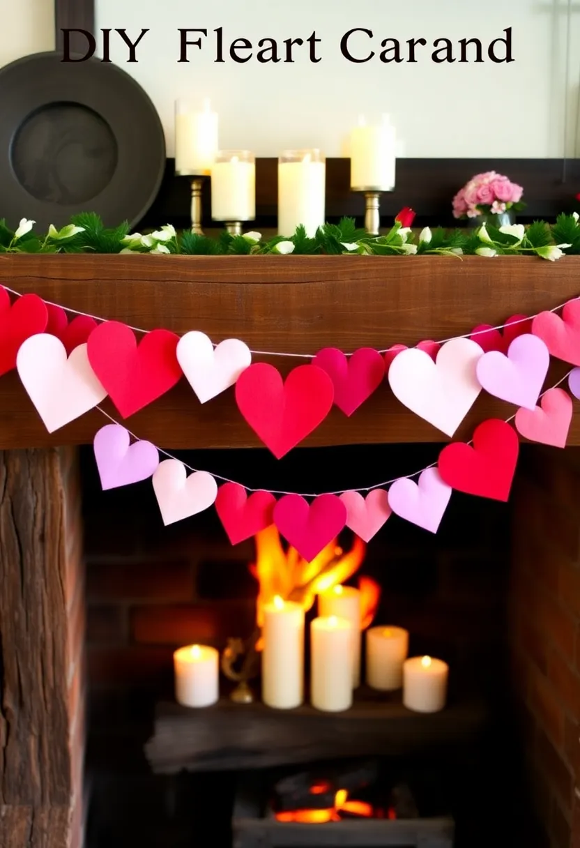 21 Creative Farmhouse Valentine Decor Ideas That Will Transform Your Home! 10 21 Creative Farmhouse Valentine Decor Ideas That Will Transform Your Home! - 7. DIY Heart Garland