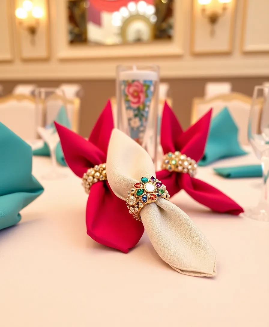 21 Creative New Year’s Eve Table Decor Ideas for a Party That Shines Bright! 24 21 Creative New Year’s Eve Table Decor Ideas for a Party That Shines Bright! - 19. Themed Napkin Folding