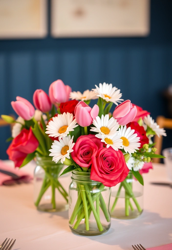 21 Fun Galentine's Party Decor Ideas That Will Make Your Friends Swoon! 10 21 Fun Galentine's Party Decor Ideas That Will Make Your Friends Swoon! - 7. Floral Centerpieces