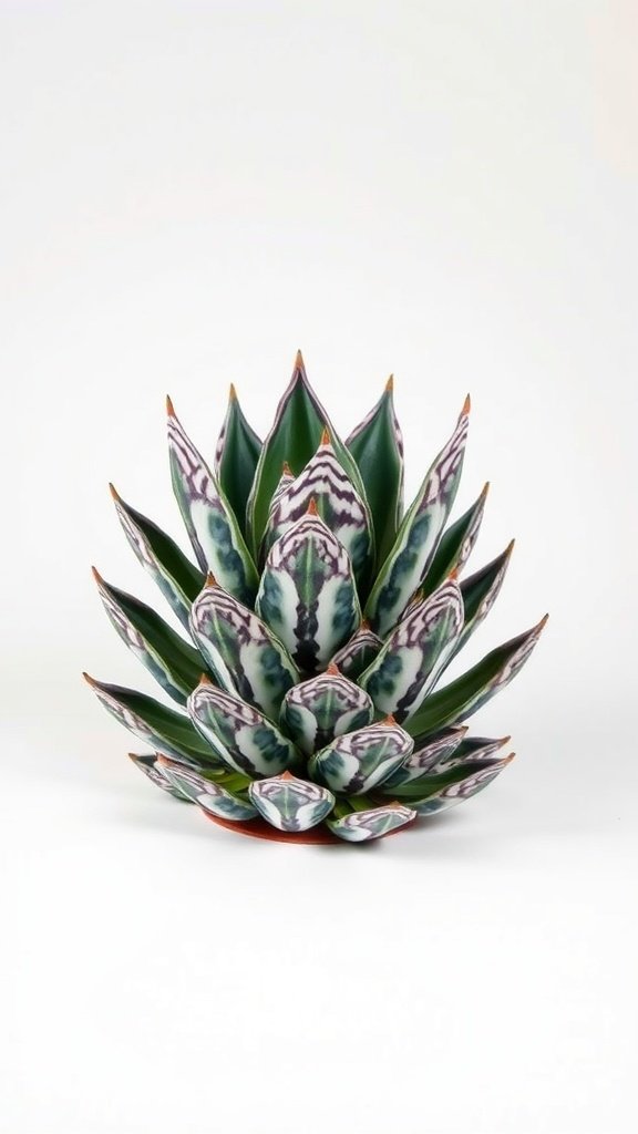 Haworthia Zebra succulent with striped leaves